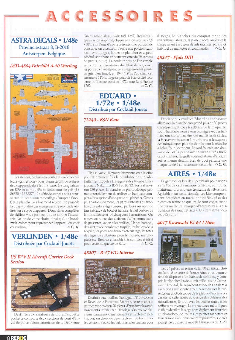 Replic 076 - T-6G Texan, Loire 130, Hurricane MkIIC